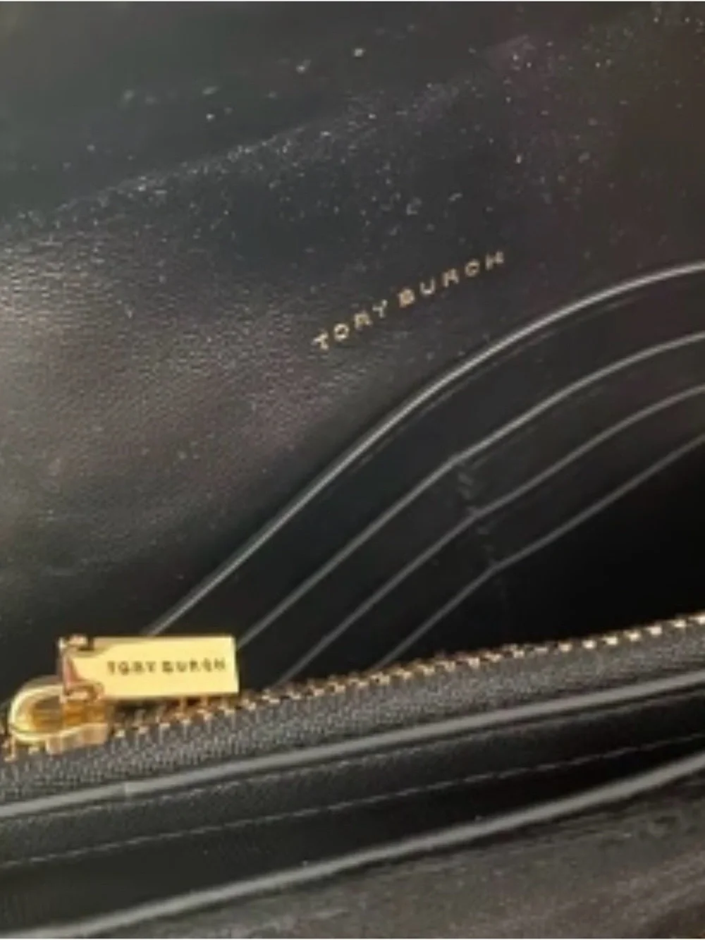 Tory Burch Black Velvet Crossbody with White Fern Embroidery & Gold Chain Strap